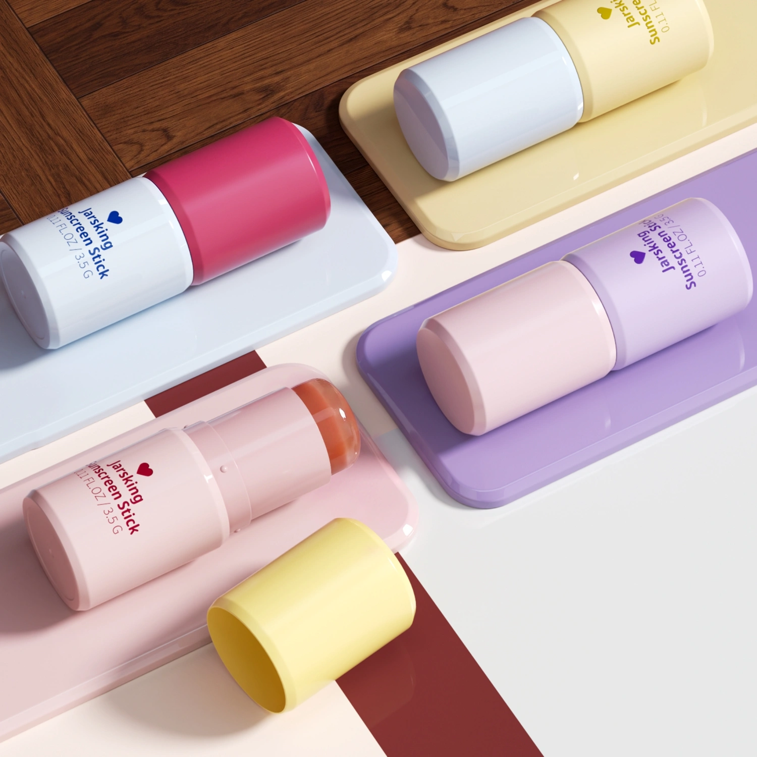 twist-up sunscreen packaging