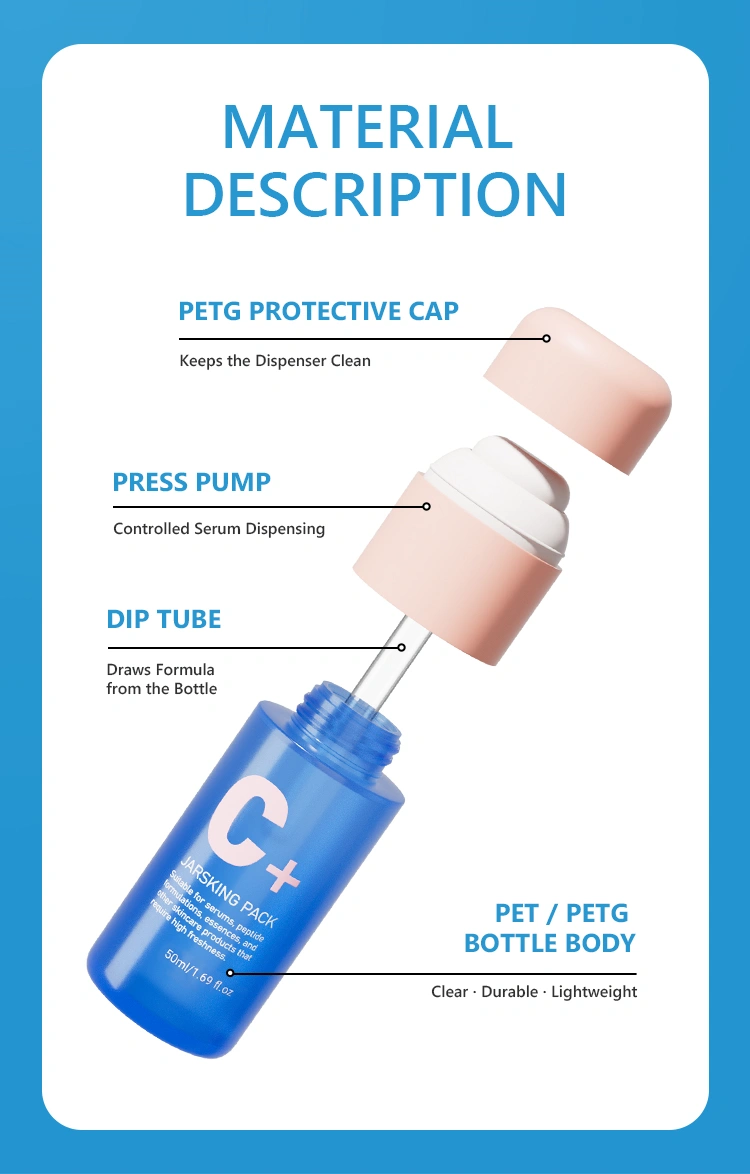 custom color coating serum bottle for private label
