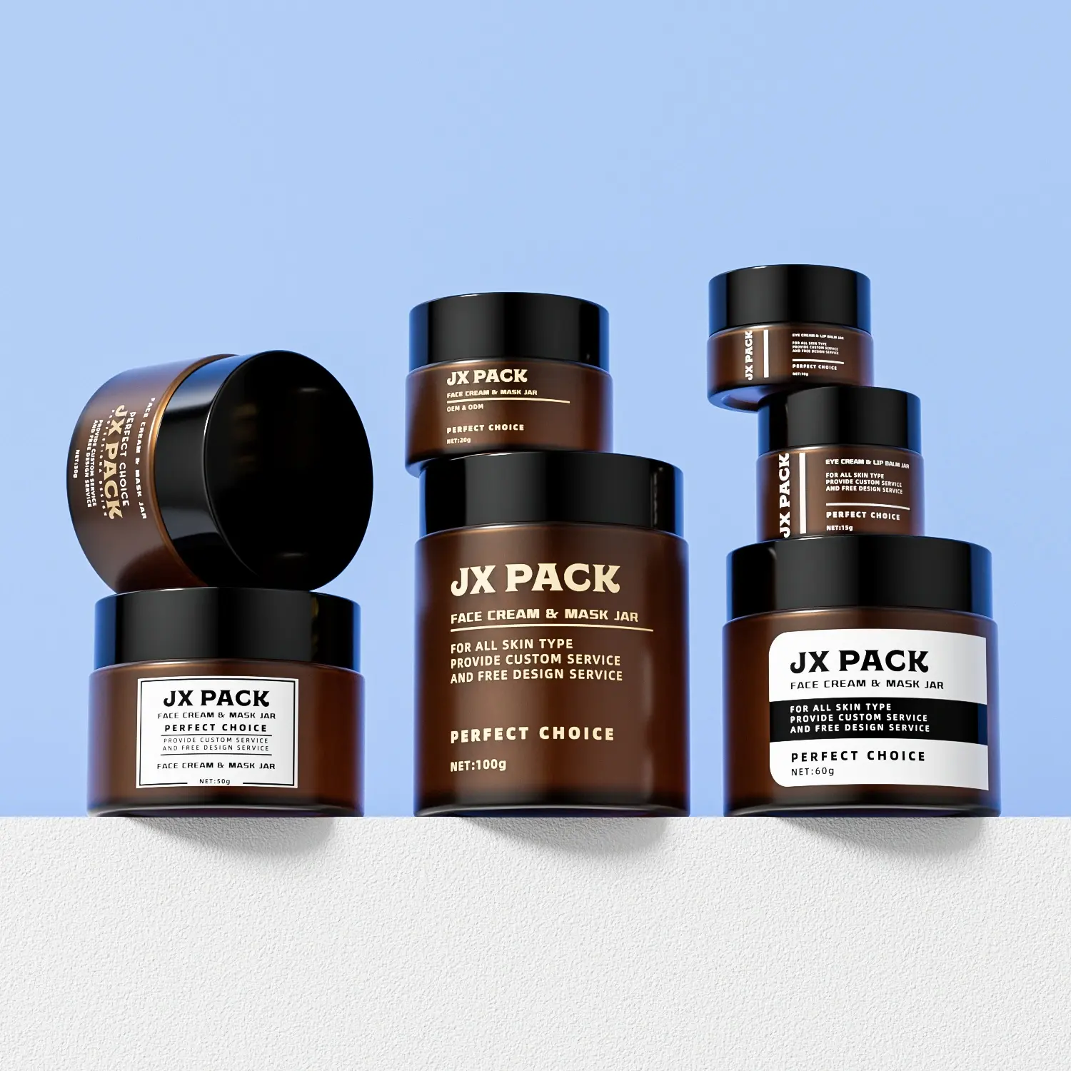 Wide-Mouth Packers & Cosmetic Jars