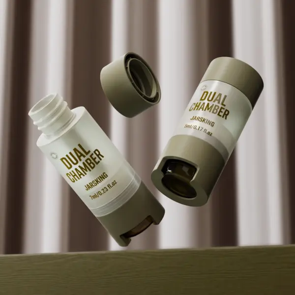 dual reservoir facial serum packaging