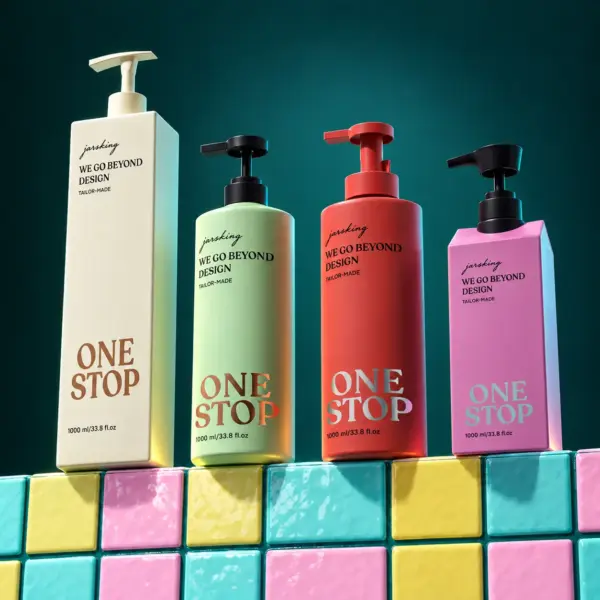 flat shoulder body wash bottle OEM